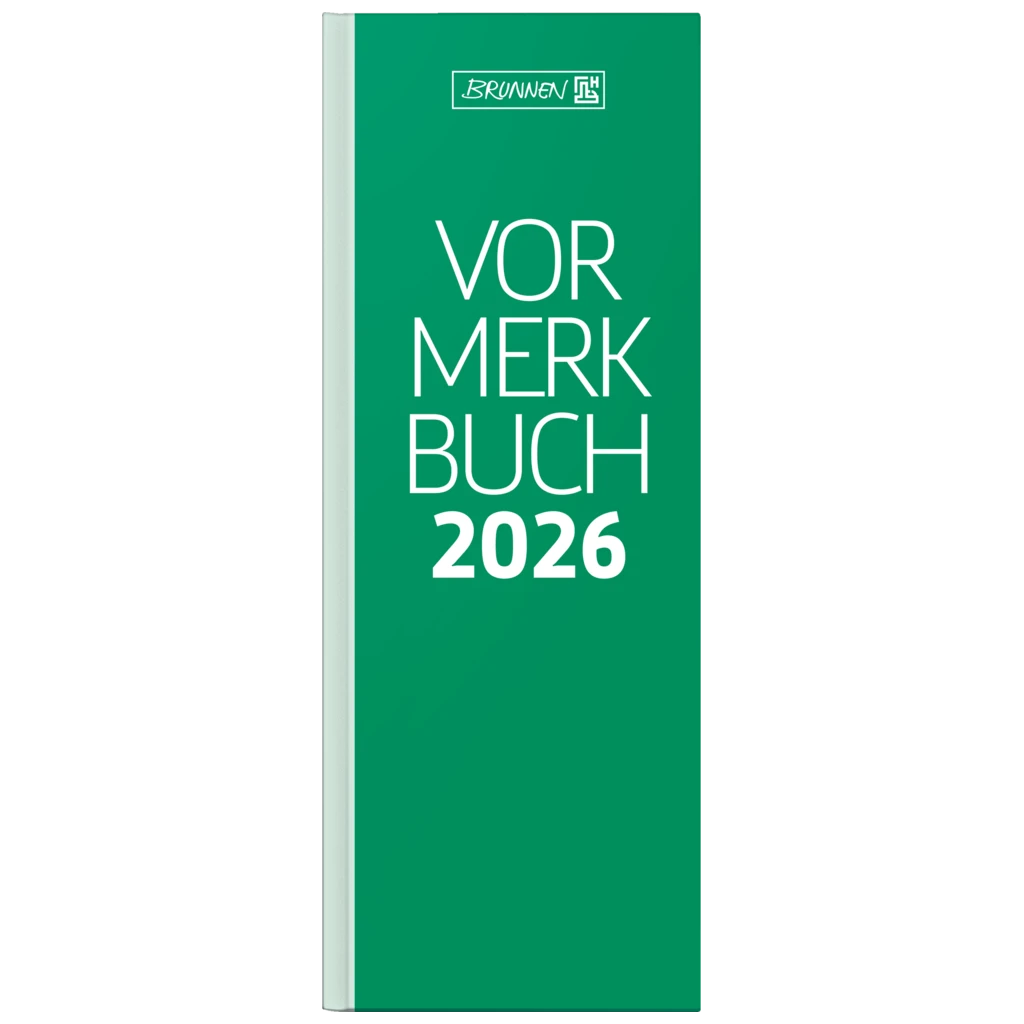 Vormerkbuch Mod. 785 2026 | 108×297 mm, Papier, grün