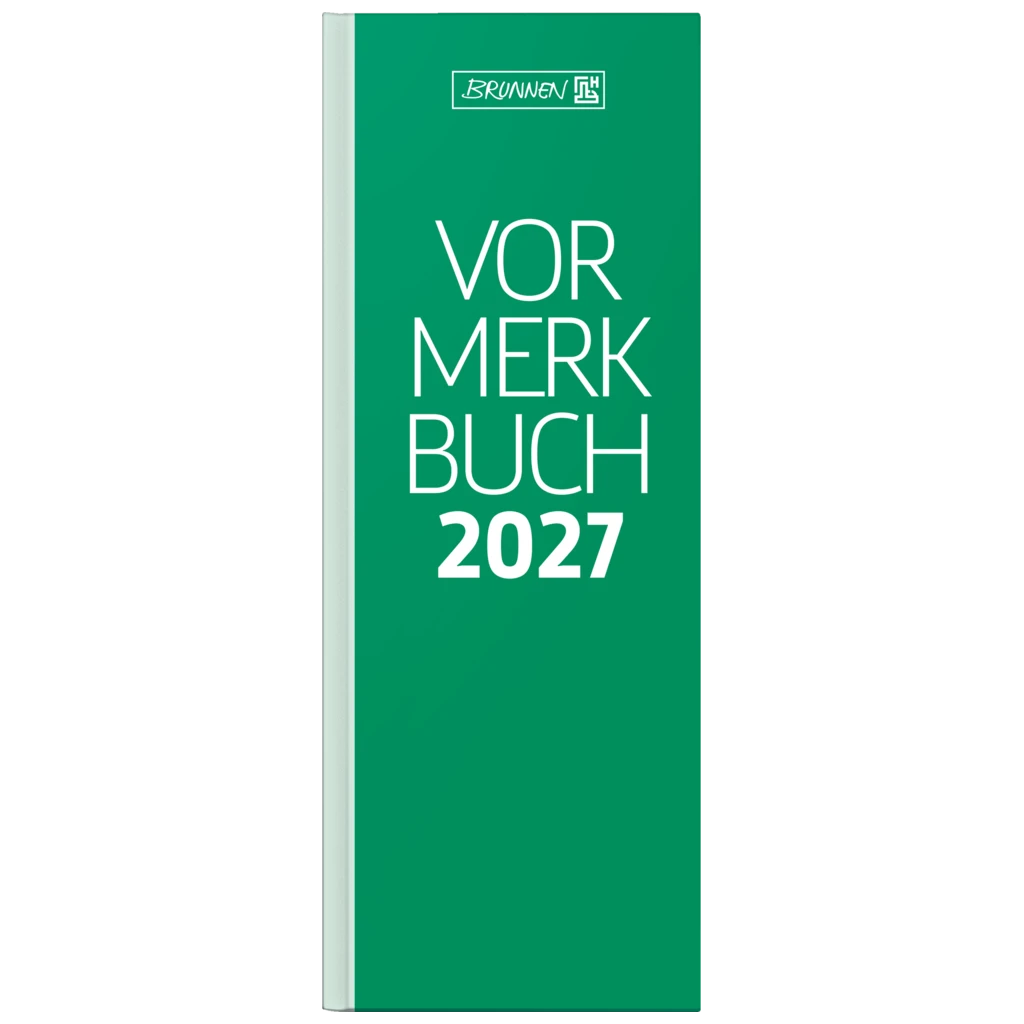 Vormerkbuch Mod. 785 2027 | 108×297 mm, Papier, grün