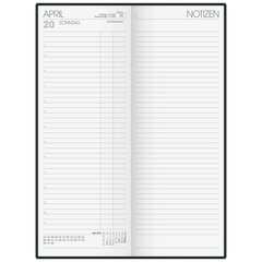 Vormerkbuch Mod. 786 2026 | 110×297 mm, Kunststoff, blau