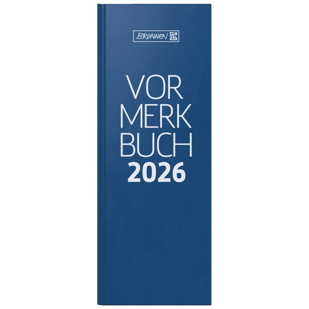 Vormerkbuch Mod. 786 2026 | 110×297 mm, Kunststoff, blau