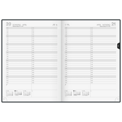 Buchkalender Mod. 787 2026 | A4, Kunstleder, schwarz