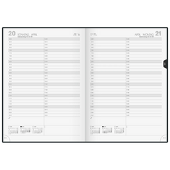 Buchkalender Mod. 787 2027 | A4, Kunstleder, schwarz