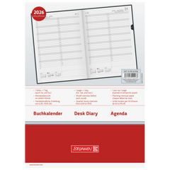 Buchkalender Mod. 787 2026 | A4, Kunststoff, schwarz