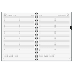 Buchkalender Mod. 787 2026 | A4, Kunststoff, schwarz