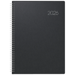 Buchkalender Mod. 787 2026 | A4, Kunststoff, schwarz