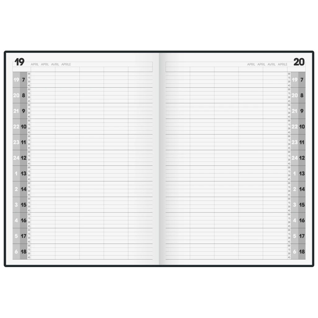 Buchkalender Mod. 788 „Agenda 24“ | A4, Kunststoff