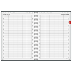 Buchkalender Mod. 789 2026 | A4, Kunststoff, grau