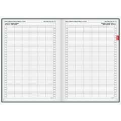 Buchkalender Mod. 789 2026 | A4, Kunststoff, grau