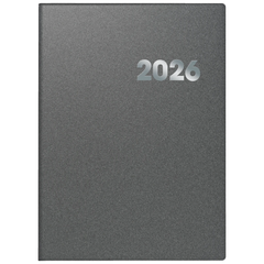 Buchkalender Mod. 789 2026 | A4, Kunststoff, grau