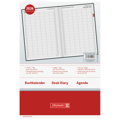 Buchkalender Mod. 789 2026 | A4, Kunststoff, grau