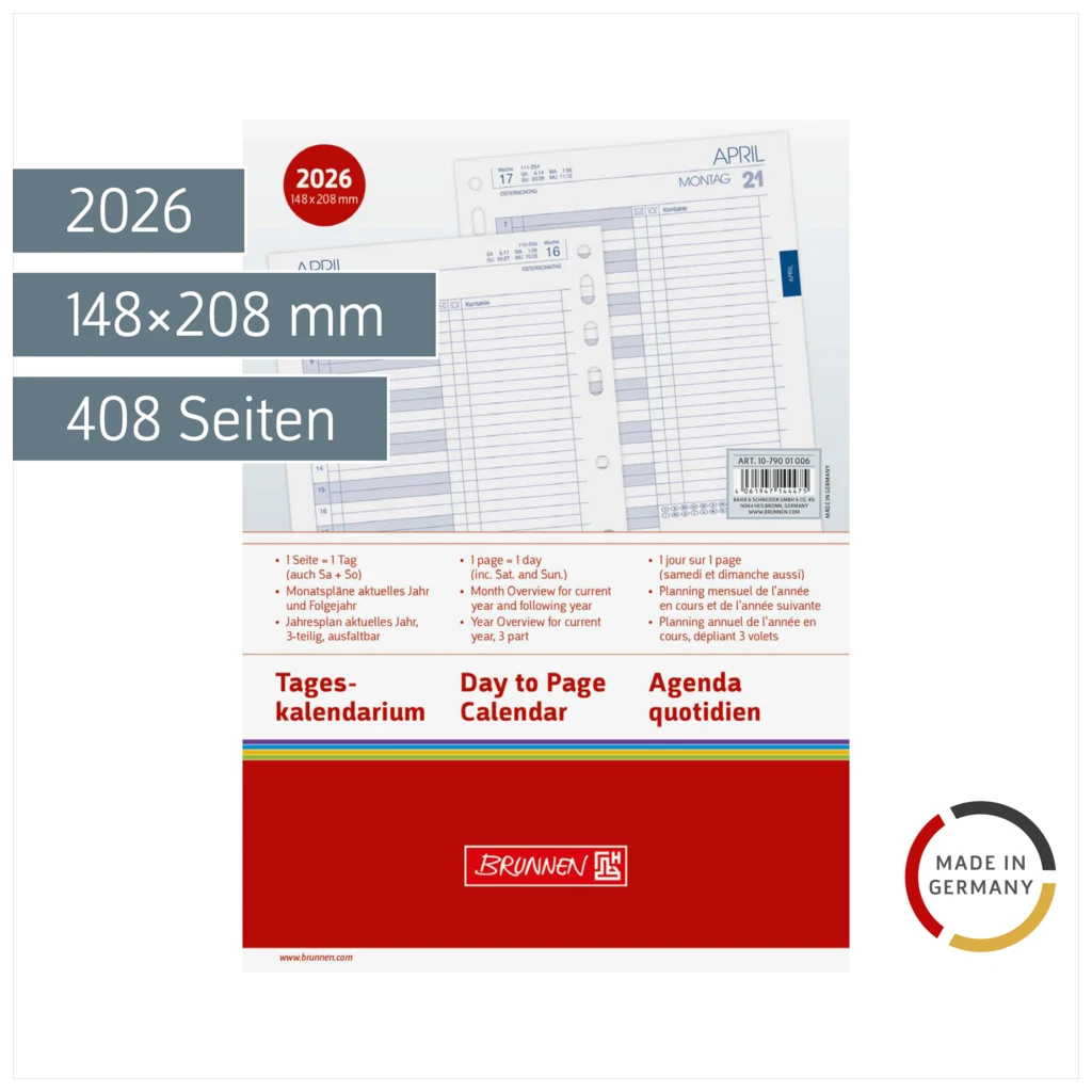 Tageskalendarium Business 2026 | A5