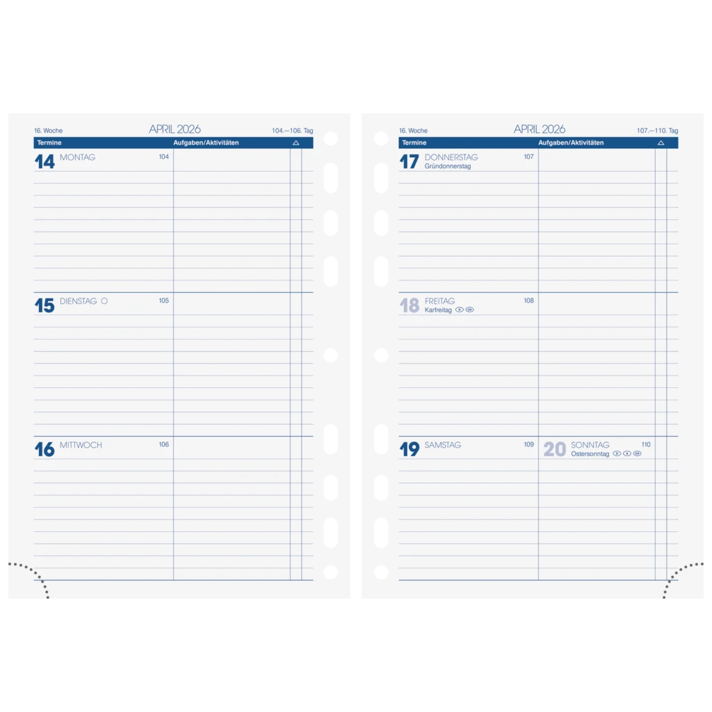 Wochenkalendarium Business 2026 | A5