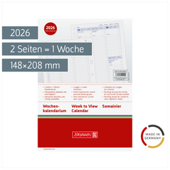 Wochenkalendarium Business 2026 Spaltenform | A5
