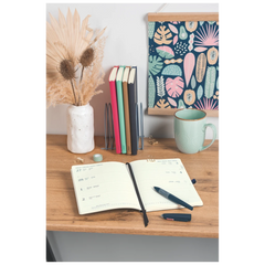 Buchkalender Kompagnon Mod. 791 66 2027 | A5, Kunststoff, pink