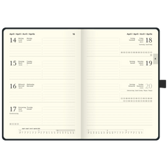 Buchkalender Kompagnon Mod. 791 66 2026 | A5, Kunststoff, dunkelblau