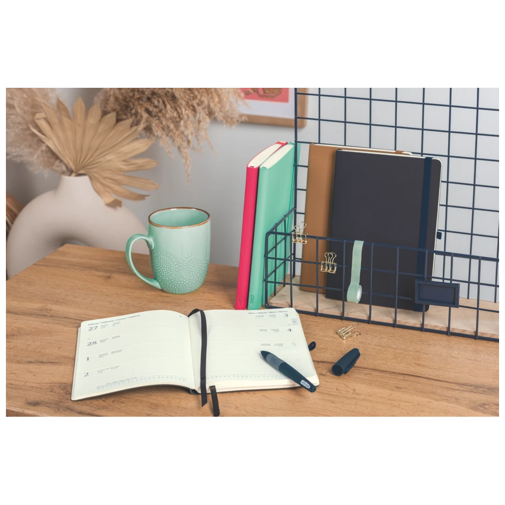 Buchkalender Kompagnon Mod. 791 66 2027 | A5, Kunststoff, dunkelblau