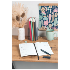 Buchkalender Kompagnon Mod. 791 66 2026 | A5, Kunststoff, braun