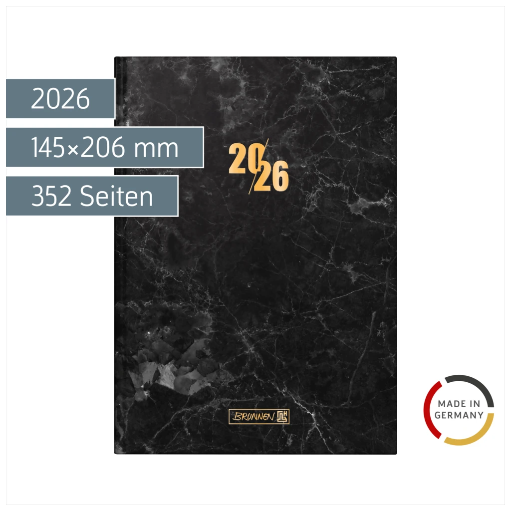 Buchkalender Mod. 795 2026 „Graphite“ | A5, Papier