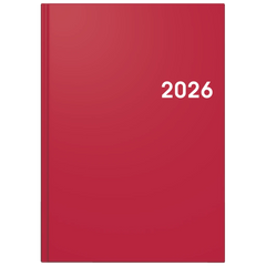 Buchkalender Mod. 795 2026 | A5, Kunststoff, rot