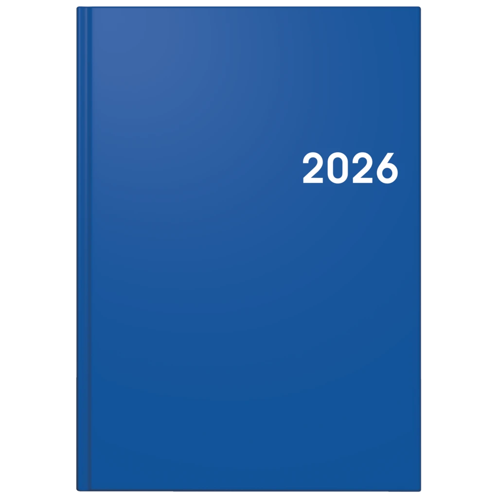 Buchkalender Mod. 795 2026 | A5, Kunststoff, blau