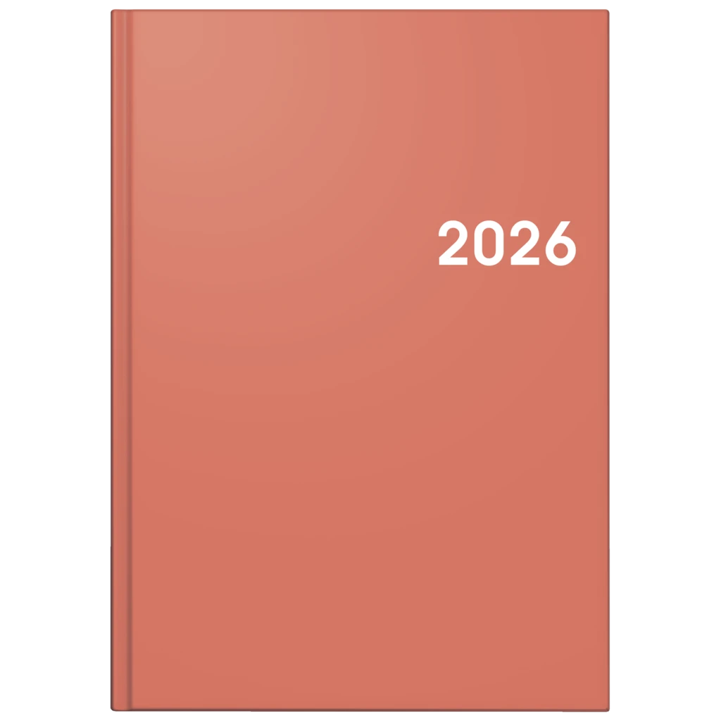 Buchkalender Mod. 795 2026 | A5, Kunststoff, coral
