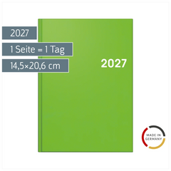 Buchkalender Colour Line Mod. 795 2027 | A5, Kunststoff, hellgrün