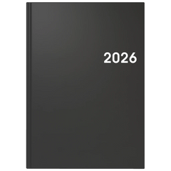 Buchkalender Mod. 795 2026 | A5, Kunststoff, schwarz