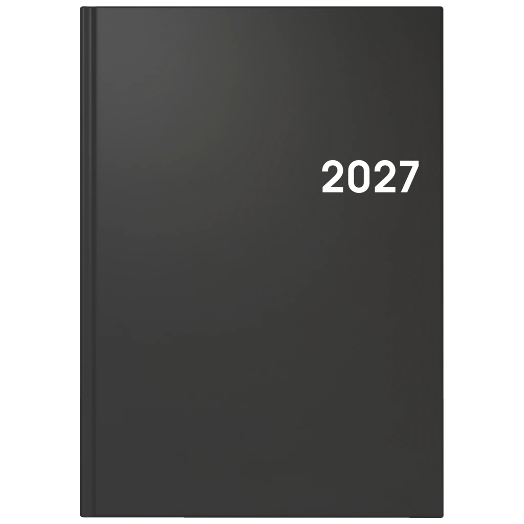 Buchkalender Colour Line Mod. 795 2027 | A5, Kunststoff, schwarz