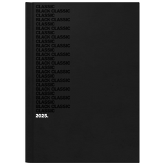 Buchkalender Mod. 795 '25 „Black Classic“ | A5, Kunststoff