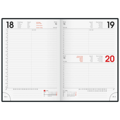 Buchkalender Mod. 795 2026 „Black Classic“ | A5, Kunststoff