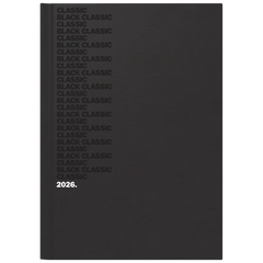 Buchkalender Mod. 795 2026 „Black Classic“ | A5, Kunststoff