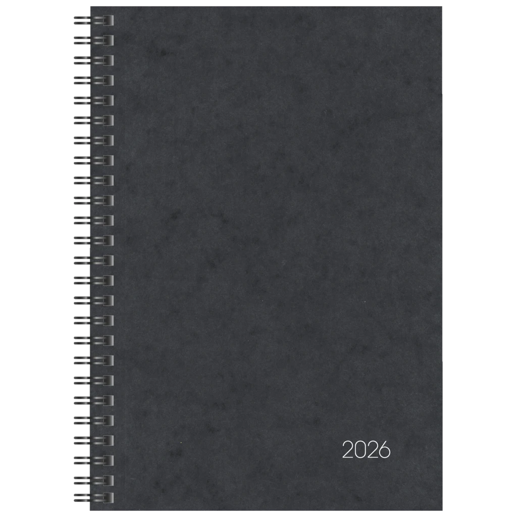 Buchkalender Mod. 796 2026 | A5, Karton, schwarz
