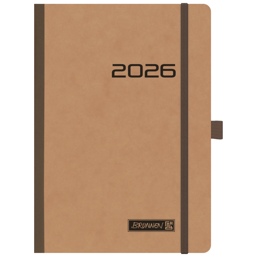 Buchkalender Mod. 796 2026 | A5, Karton, braun