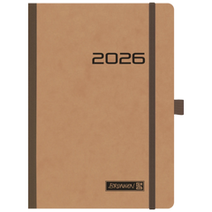 Buchkalender Mod. 796 2026 | A5, Karton, braun