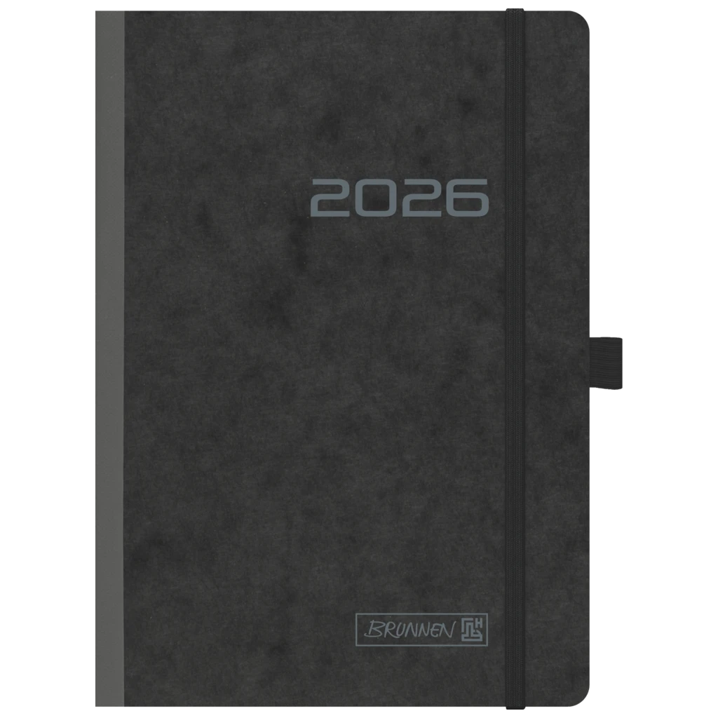 Buchkalender Mod. 796 2026 | A5, Karton, schwarz