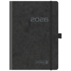 Buchkalender Mod. 796 2026 | A5, Karton, schwarz