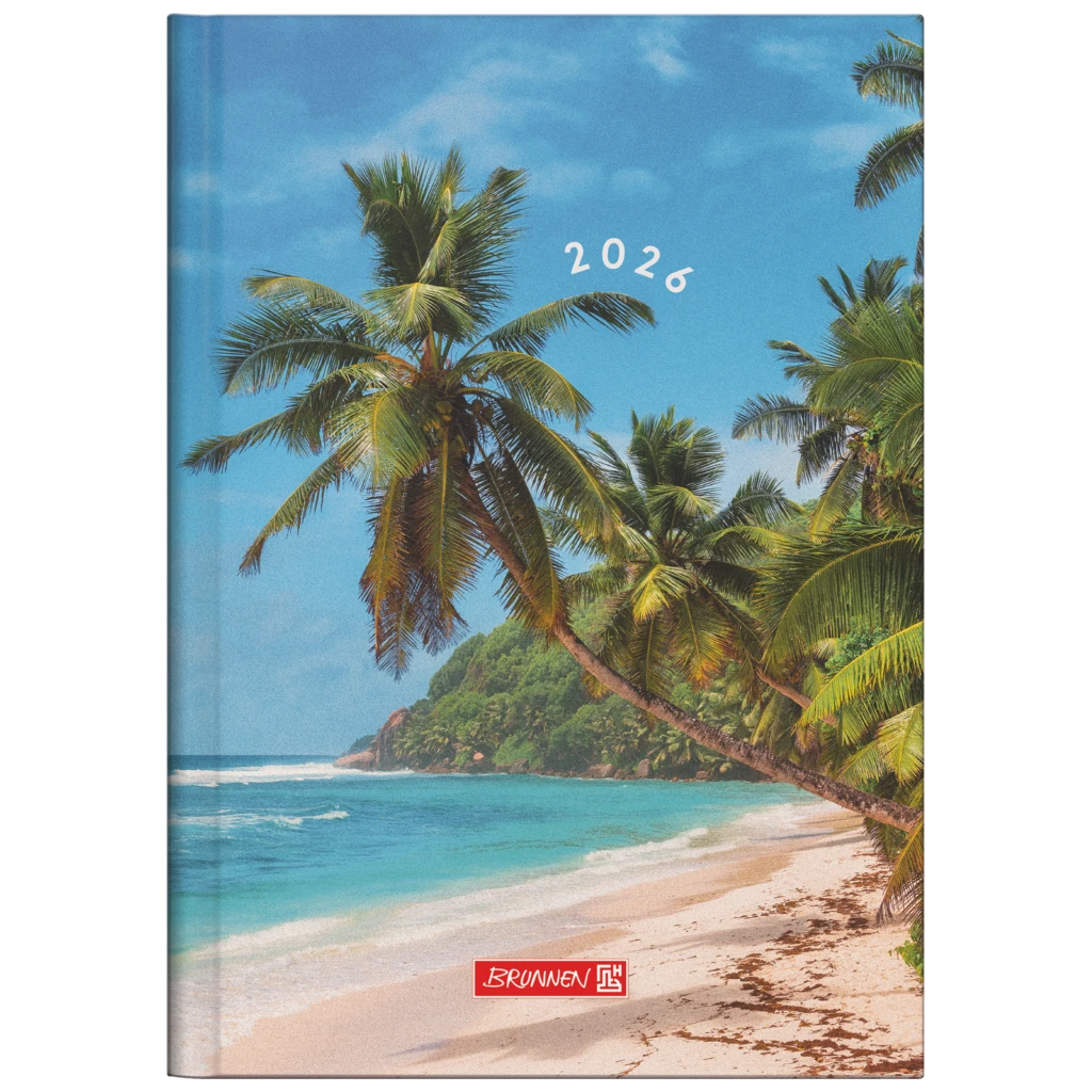 Buchkalender Mod. 796 2026 „Beach“ | A5, Papier