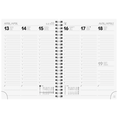 Buchkalender Mod. 796 2026 | A5, Kunstleder, schwarz