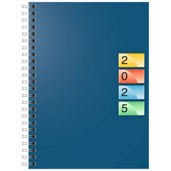 Buchkalender DATAline Mod. 796 40 '25 | A5, Karton, blau