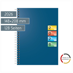 Buchkalender DATAline Mod. 796 40 2026 | A5, Karton, blau