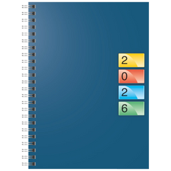 Buchkalender DATAline Mod. 796 40 2026 | A5, Karton, blau