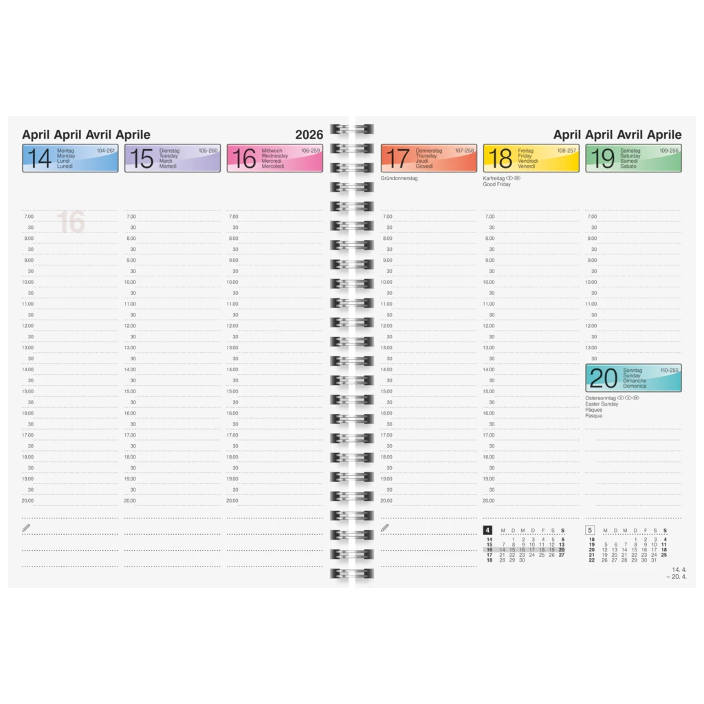 Buchkalender DATAline Mod. 796 40 2026 | A5, Karton, blau