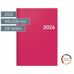 Buchkalender Mod. 796 2026 | A5, Papier, pink