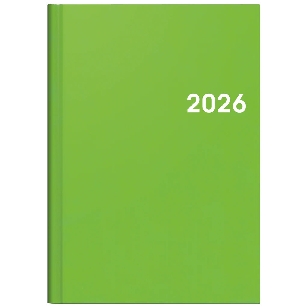 Buchkalender Mod. 796 2026 | A5, Kunststoff, grün