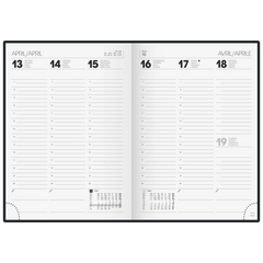 Buchkalender Mod. 796 2026 | A5, Kunststoff, grau