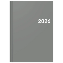Buchkalender Mod. 796 2026 | A5, Kunststoff, grau