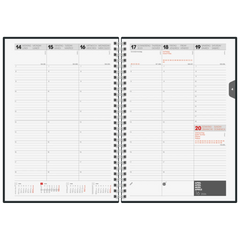 Buchkalender Mod. 797 2026 | 168×240 mm, Karton, schwarz