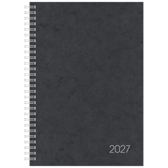 Buchkalender Mod. 797 2027 | 168×240 mm, Karton, schwarz