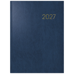 Buchkalender Mod. 797 2027 | 168×240 mm, Kunststoff, blau