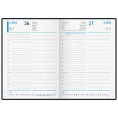 Buchkalender Mod. 798 2026 | A5, Kunstleder, blau